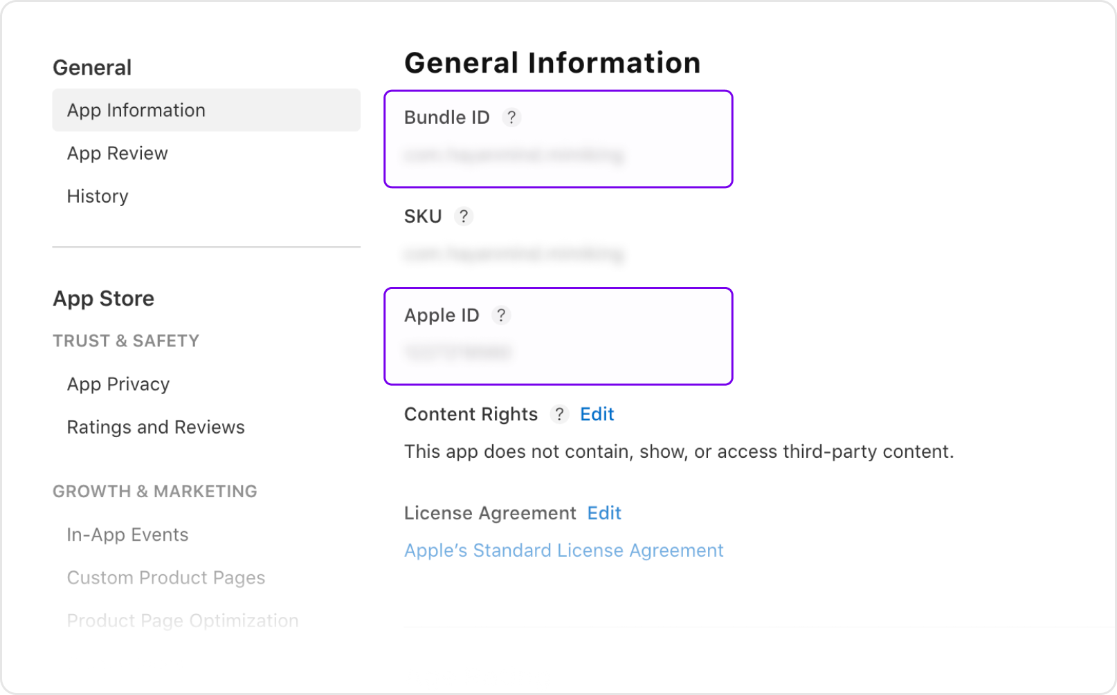 iOS App Information Input