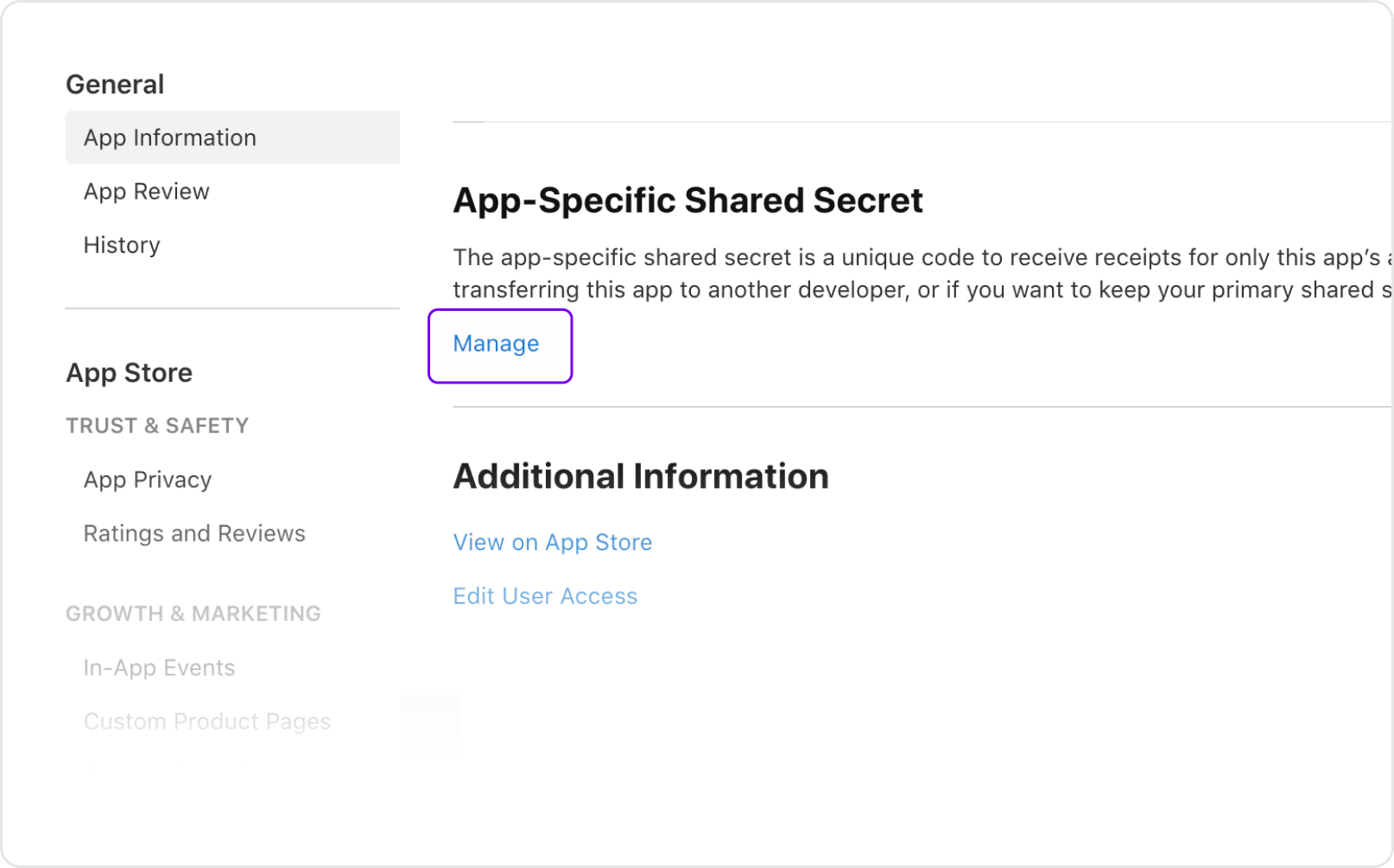 iOS App Shared Secret Setup